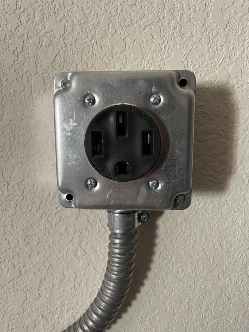 NEMA 14-50 outlet installed for Smart Home Electrical in Stonecrest